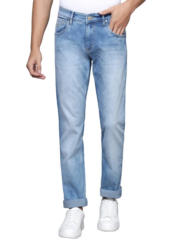 cantabil Men Blue Cotton Regular Fit Casual Jeans (P_MDNM00403_LTHILLIUM)-picture-33