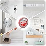 FIXCHORD 3M VHB Double Sided Tape Heavy Duty, Double Sided Mounting Tape, Waterproof Strong Mounting Adhesive Tape for LED Strip Light, Car, Home&Office Decor, Grey (15.4FT×0.39IN) - Image 7