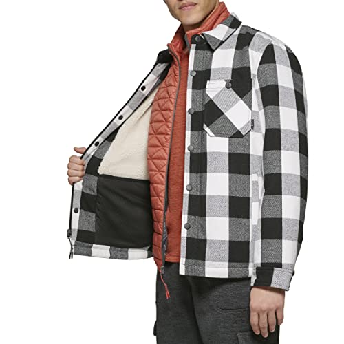 Image of BASS OUTDOOR mens Wool Blend Sherpa Lined Shacket