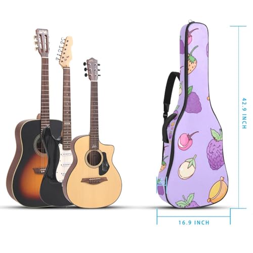 Housse de guitare acoustique imperméable anti-rayures à multi-poches