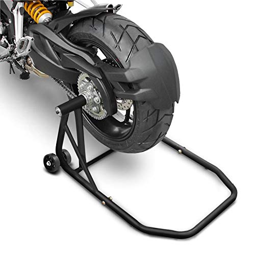ConStands – Einarm Montageständer kompatibel mit Ducati Diavel/S 11-22 Schwarz Matt Hinterrad Single Classic Motorrad inkl. Adapter