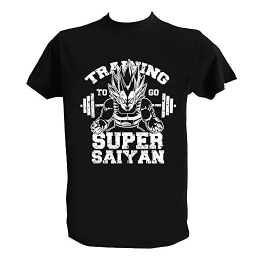 UZ Design Camiseta Training Saiyan Hombre Niño Gym Goku Entrenamiento DBZ, Hombre - M