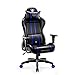 Diablo X-One 2.0 Gaming Stuhl Gamer Chair Bürostuhl Schreibtischstuhl Verstellbare Armlehnen Ergonomisches Design Nacken/-Lendenkissen Wippfunktion Blau Normal (L)