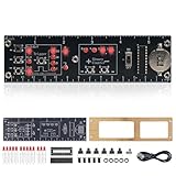 BANRIA DIY Digital Logic Circuit Ruler Soldering Kit – Binary Counter (0-15) & Flip-Flop Circuits with Interactive LEDs, STEM Electronics Soldering Practice Kit for Students & Beginners