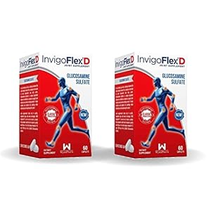 InvigoFlex® D – 1500mg of Glucosamine Sulfate (Classic Formulation) – Premium Joint Pain Relief Supplement for Knees…