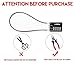 RESET-200 4 Digit Combination Padlock with 12 inches Steel Cable,Cable Lock for Locker Luggage Suitcase Gun Case Toolbox Helmet Black,2 Pack