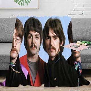 AMNOOL Couverture Polaire 3D The Beatles Automne et Hiver-Couverture en Flanelle pour la Maison-Couverture Douce 3D-pour Enfants et Adultes-Couverture en Peluche pour bébé 127x152cm - Les Beatles, Paul McCartney, John Lennon, RIngo Starr, George Harrison AMNOOL Couverture Polaire 3D The Beatles Automne et Hiver-Couverture en Flanelle pour la Maison-Couverture Douce 3D-pour Enfants et Adultes-Couverture en Peluche pour bébé 127x152cm – Image 2