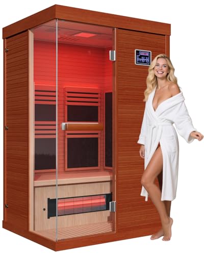 OnxyEdge 2-Person Full Spectrum Sauna 1990W - 120V with 6.5