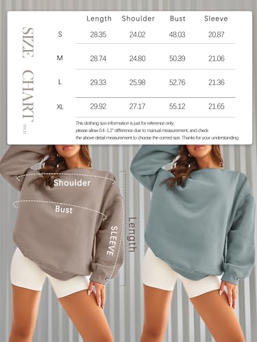 Efan Hoodies For Women Sweatshirts Oversized Sweaters Winter Outfits Clothes Fall 2024 Casual Soft Gym Fashion Pullover Tops Grey L thumb #4