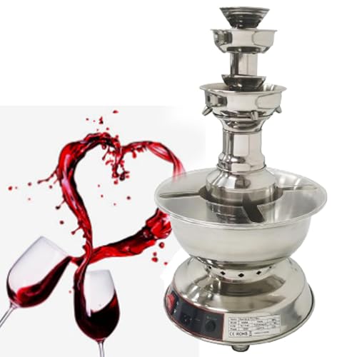 Fuente de chocolate de 3 niveles de acero inoxidable 3.5L miniatura 1