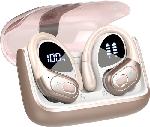 STECEi Auriculares Inalámbricos Deportivos, Auriculares Bluetooth HiFi Estéreo con HD Micró, IPX7 Impermeable Cascos Inalambricos