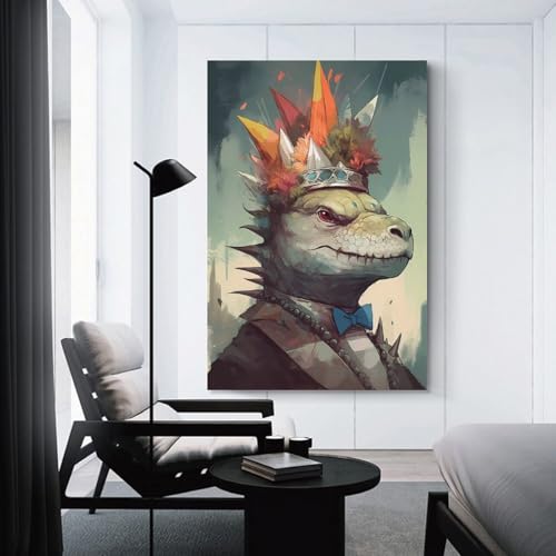 Impression Sur Toile Dinosaur Stegosaurus haute définition en coton 40x60cm