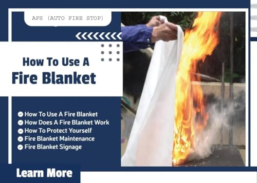 Image of Fire Safety Combo - Fire Blanket & Auto Fire Extinguisher Ball | Emergency Fire Protection Kit for Home, Kitchen, Office & Car (Fire Ball+Fire Blanket 1.2x1.2m)