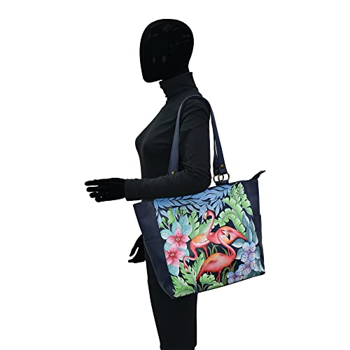 Image of Anna by Anuschka Women's Original Genuine Leather Hand-Painted Large Shoulder Tote - Leather Handbag for Women