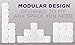Work-It! Cube Storage Organizer - 9 Cubes | Stackable Portable Closet Organizer Shelves, Modular Cabinet with Doors and Hammer, Translucent White, 42