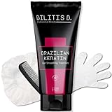 Bilitis B Keratin Hair Treatment Kit Anti Frizz Protein & Argan Oil Treatment for Dry Damaged Hair Deep Conditioning Masque 120ml / 5.6oz