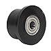Keenso Gym Machine Roller Wheels, 42mm Universal Bearing Rollers with Stainless Steel for Exercise Equipment, Garage Doors, Home Projects