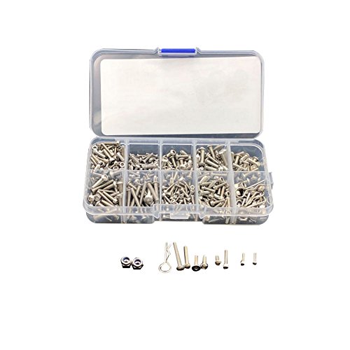 Preisvergleich Produktbild ACHICOO Tra-xxas TRX4 Zubehör Schraubenbox Edelstahl Schraubenwerkzeug Zubehör Gag-Geschenke für Kinder