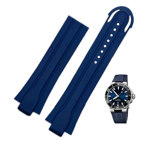 Bracelet de montre caoutchouc 24mm x 12mm étanche avec boucle déployante