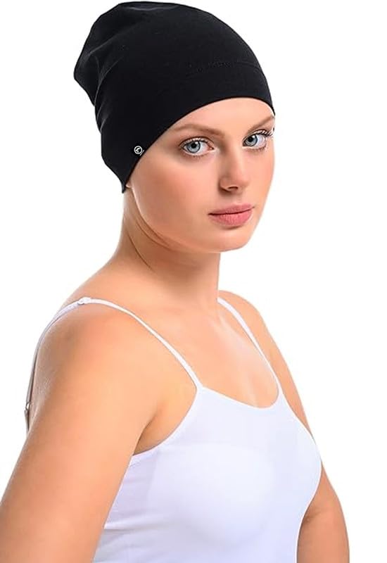Bamboo and Cotton Cap for Chemo, Hair Loss, Sleep Cap