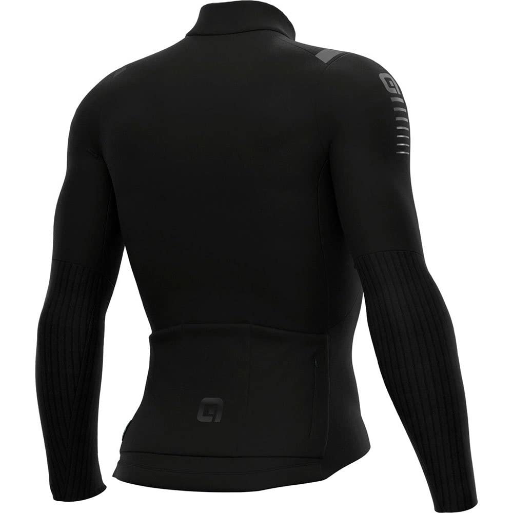 Alé Cycling Męskie koszulki z długim rękawem R-EV1 Warm Race 2.0, czarne, S