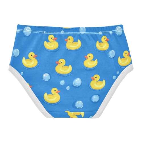 Wusikd Yellow Ducks Floating Girls' Underwear Cotton Girls Briefs Soft Toddler Underwear 2T2