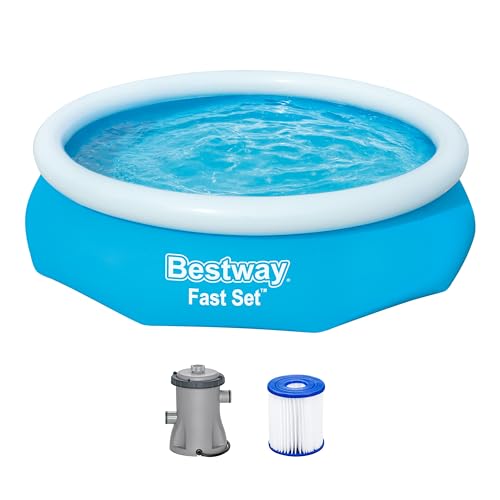 BESTWAY Fast Set Pool Set 305x76 cm, mit Filterpumpe