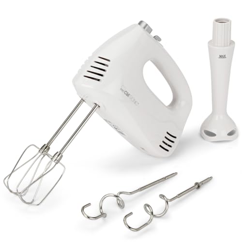 Clatronic HM 3524 - Batidora de varilla especial para repostería, 5 velocidades, 300 W