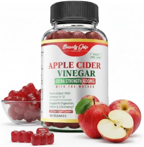Apple Cider Vinegar Gummies with The Mother – Organic ACV + Pomeg...