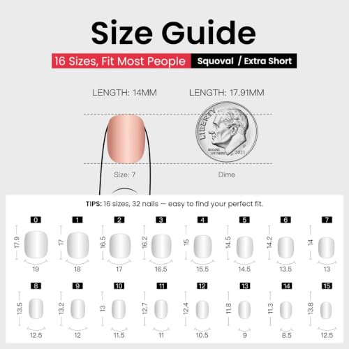 Image of CurvLife Extra Short Square Press On Nails, White, Ivory Melt, Soft Gel