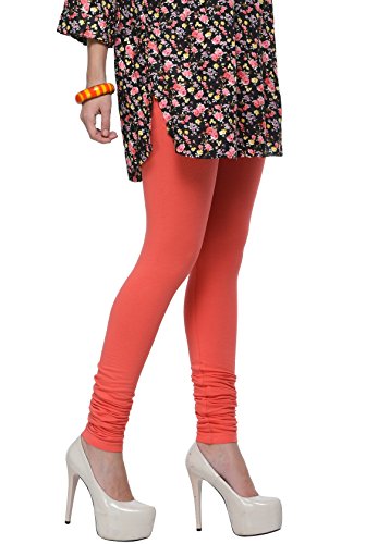 Image of Frenchtrendz Women's Cotton Spandex Stretchable Mid Rise Slim Fit Churidar Leggings Pull On