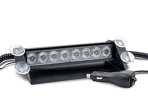 Raptors LED Technik Frontblitzer Shark 8W Scheibenblitzer für Show Cars | Scheibenblitzer 12V | Dash Light | Fake Polizei | Kennleuchte | Fake Blaulicht (Blau)