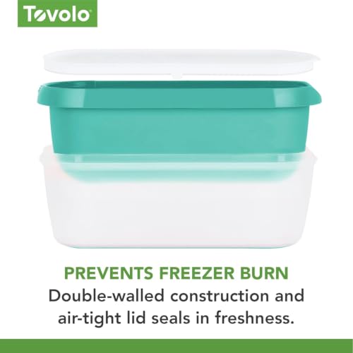 Image of Tovolo Reusable Ice Cream Containers for Homemade Ice Cream Glide A Scoop Ice Cream Tub for Reusable Ice Cream, 1.5 Quart BPA Free Insulated Freezer Safe Ice Cream Container