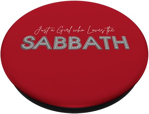 Miniatura 2 de Just a Girl who Loves the Sabbath. 7th Day Sabbath Keeper PopSockets Standard PopGrip