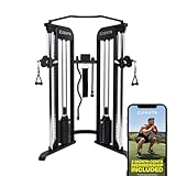 Centr 2 Home Gym Functional Trainer - Dual 165 lb Weight Stacks with Smooth-Glide Pulley System - Full Body Cable Machine for Strength Training - Commercial-Grade Construction with 5 Accessories