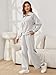 Glamaker Womens Sweatsuits Sets Oversized Sweatshirt Wide Leg Pants Two Piece Sweatsuit Lounge Set Fall Fashion Outfits 2025 Tracksuit Grey L