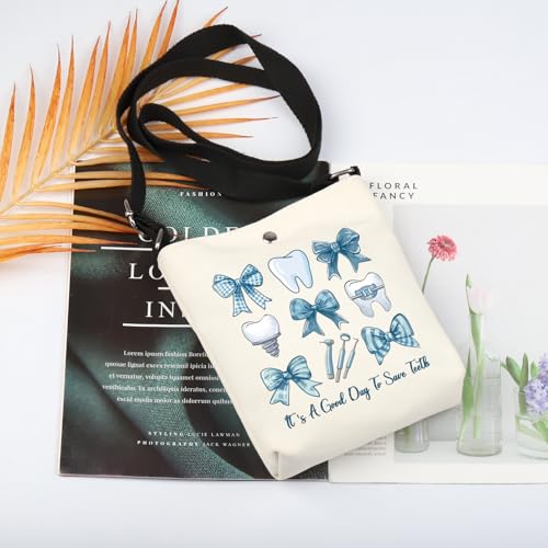CENWA Dentist Gifts It’s A Goody Day to Save Teeth Dentist Crossbody Bag Dental Hygienist Gifts Dental Student Gift4