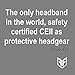 Flag Football Protective Headgear by Forcefield® Black S