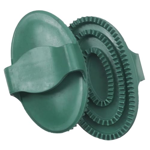 Tough1 Large Rubber Curry Comb - Hunter Green