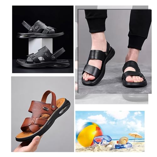 Sports Outdoor Sandals Summer, Outdoor Open Toe Arch Support Adjustable Soft Sole Beach Sandals for Men, Casual Sport Non Slip Flat Shoes, for Outdoor Walking, Entertainment, Leisure4