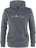 EZYshirt® Skifahren | Berg Frequenz | Snowboard Freestyle Winter Damen Hoodie