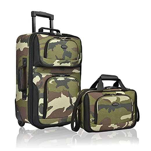 Camouflage Expandable Carry-on Luggage Set