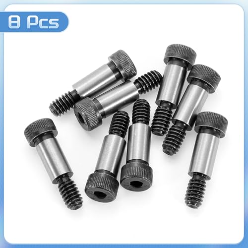 QUARKZMAN Legierungstahl Sechskantkopf Schulter Schrauben, 5/8 Schulterlänge, 5/16 Schulterdurchmesser, 5/16-20 UNC Gewinde, 8 Stück