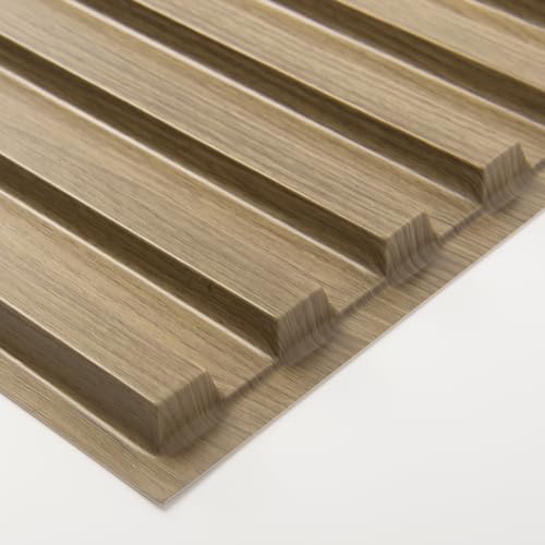 Art3d 6-Pack Slat Design 3D Wall Panels for Interior Wall Decor, 2x4 FT PVC Decorative Drop Ceiling Tiles - Walnut - Image 8