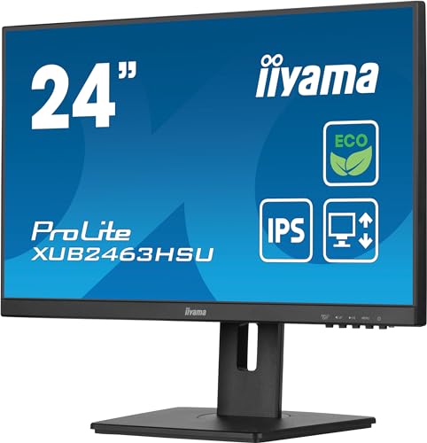 Iiyama Xub2463hsu-B1 24 Panel Ips Green Choice, Eyecomfort Eyesafe 2.0, 1920x1080100hz, 15cm Hiegt Adj. Stand, 250cd M , Altavoces, Hdmi, Display Iiyama Xub2463hsu-B1 24 Panel Ips Green Choice, Eyecomfort Eyesafe 2.0, 1920x1080100hz, 15cm Hiegt Adj. Stand, 250cd M , Altavoces, Hdmi, Display