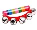 Wansan 2 pz di Legno colorato sonaglio Baby Baby Jingle Bell sonaglio sonoro Giocattolo sensoriale per Il Bambino Giocattoli educativi Musicali (Colore Casuale)