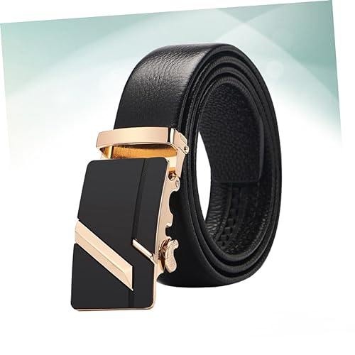 BESPORTBLE Men Casual Jeans Belt Imitation Leather Strap with Automatic Buckle Stylish Design for Everyday Use3
