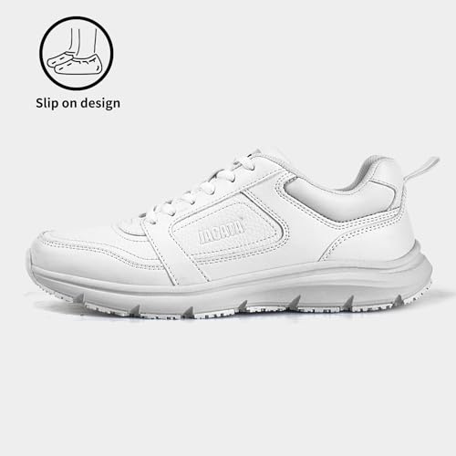 Image of Jacata Non Slip Arch Support Work Shoes for Men /Women Food Service Comfortable Chef Walking Shoes Restaurant Kitchen Crews Health Care Sneakers