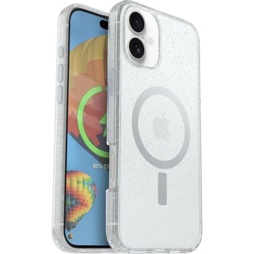 Image of OtterBox iPhone 16 Plus - Symmetry Series Slim MagSafe Case - Stardust | 3X Military Drop Protection - Slim - Shockproof - Pocket-Friendly - Raised Edges - Anchor Points - Non-Retail Packaging