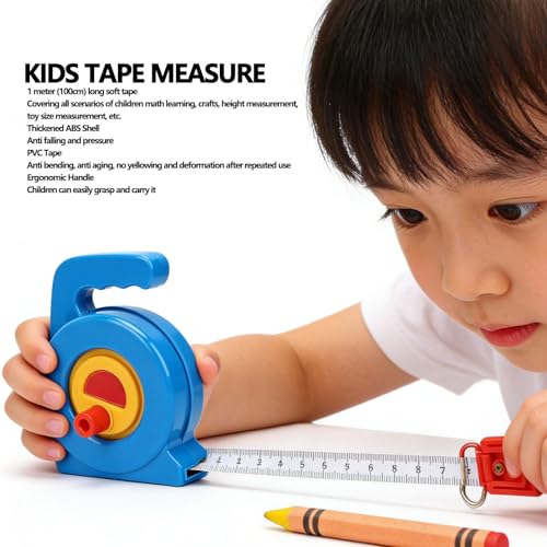 Cinta métrica para niños 100 cm retráctil con mango ergonómico miniatura 3